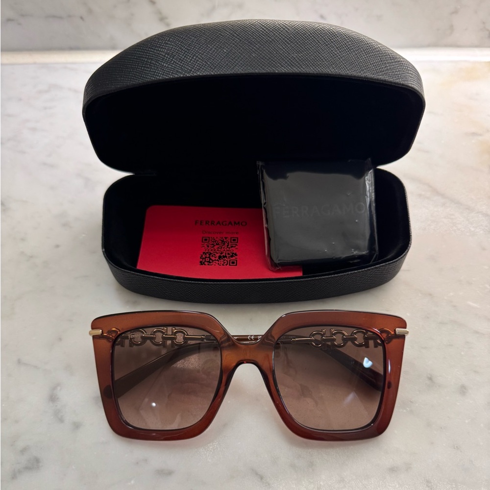 Salvatore Ferragamo Brown Sunglasses